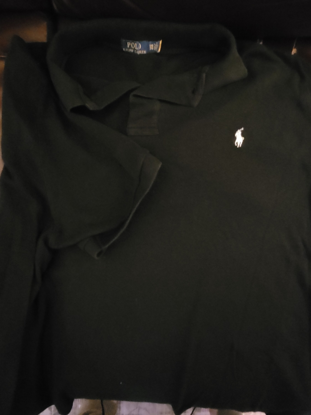 Polo by Ralph Lauren Black Polo with White Embroidered Pony